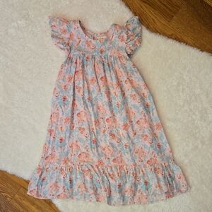 Roller Rabbit Pink Floral Dress, Girls Size 12, Great Condition